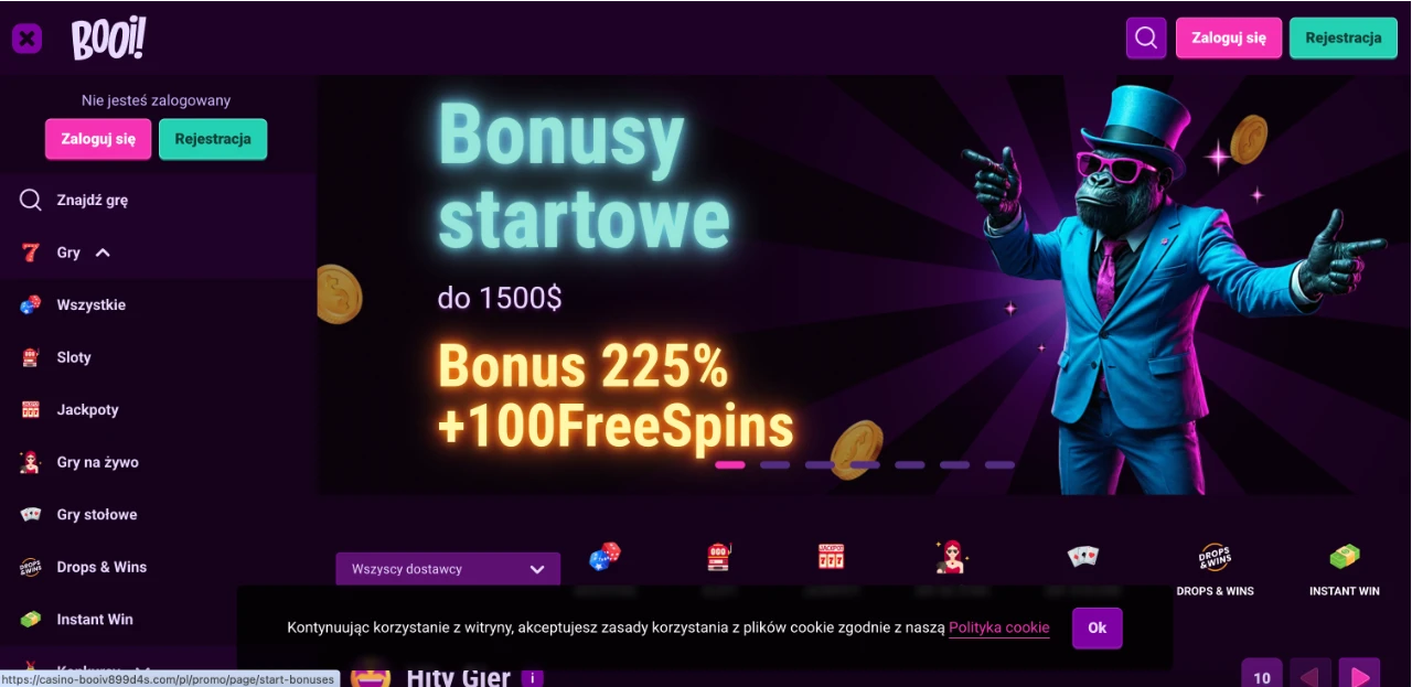 Booi Casino Strona główna