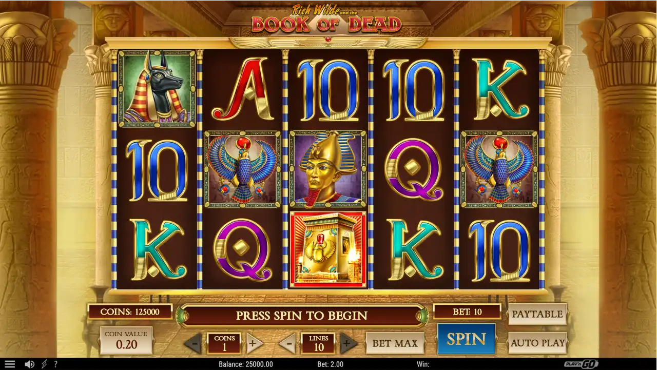 Book of Dead Slot - Kiedy Rich Wilde zabiera Cię na łowy w starożytnym Egipcie